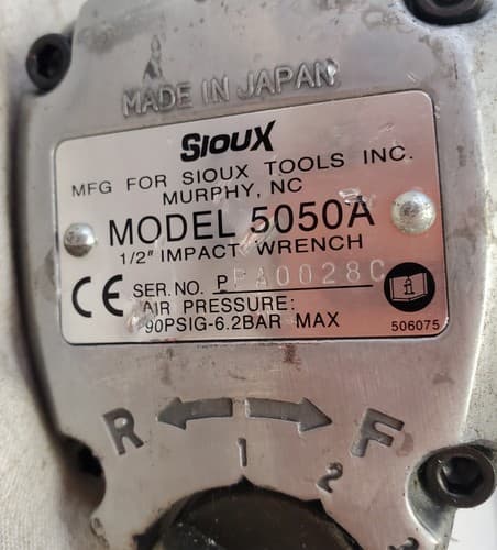 Assorted Sioux 1/2" Drive Pneumatic Impact Wrench Industrial Tool AN47 - Thumbnail 4