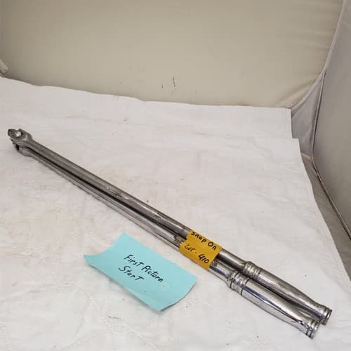 Lot of 2 Long Handle Locking Flex-Head Ratchet LOT-410 - Image 1