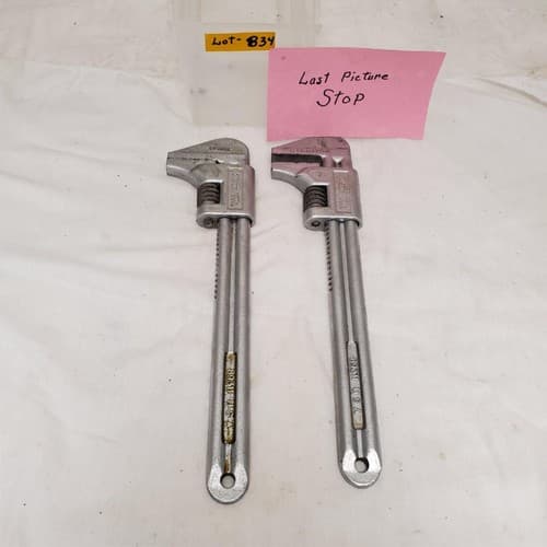 Lot of 2 Martin Tools C17-045GB Adjustable Wrenches Set LOT-834 - Thumbnail 6