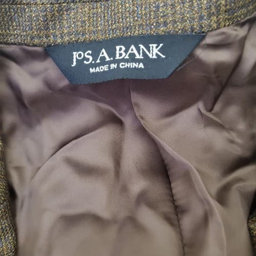 JOS A BANK Signature Collection 100% Wool Men Brown Blazer Sport Coat Jacket 40R - Thumbnail 4