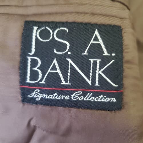 JOS A BANK Signature Collection 100% Wool Men Brown Blazer Sport Coat Jacket 40R - Thumbnail 5