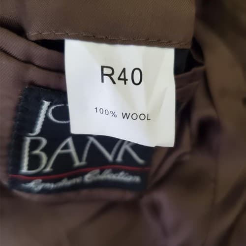 JOS A BANK Signature Collection 100% Wool Men Brown Blazer Sport Coat Jacket 40R - Thumbnail 6