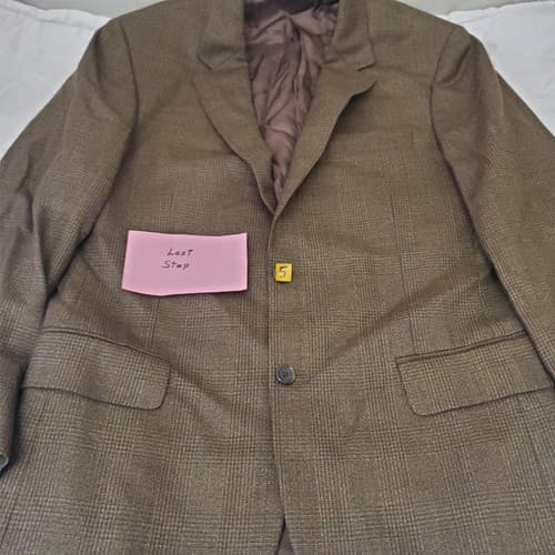 JOS A BANK Signature Collection 100% Wool Men Brown Blazer Sport Coat Jacket 40R - Thumbnail 9