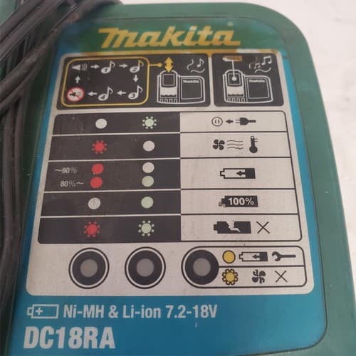 Makita DC18RA S 120V Rapid Battery Charger Li-Ion Fast Charging Tool LOT-797 - Thumbnail 4
