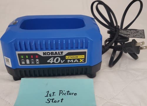 Kobalt 24V Max Lithium Ion Battery Charger KRC 4006 Power Tool Charging Base - Thumbnail 2