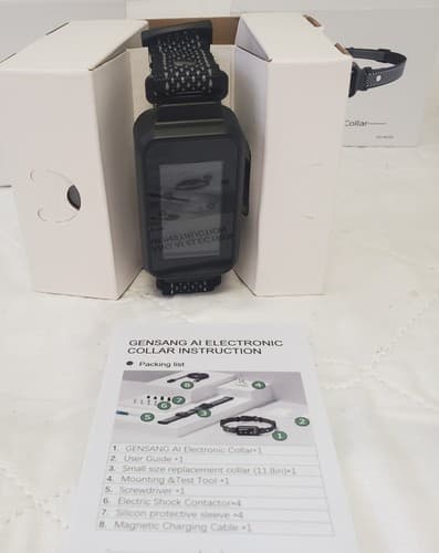 Adjustable Gensang Rechargeable AI Pet Training Electronic Collar GS-AC02 - Thumbnail 2