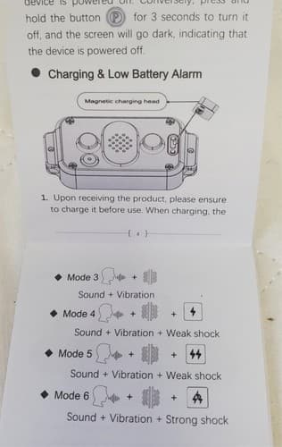 Adjustable Gensang Rechargeable AI Pet Training Electronic Collar GS-AC02 - Thumbnail 8