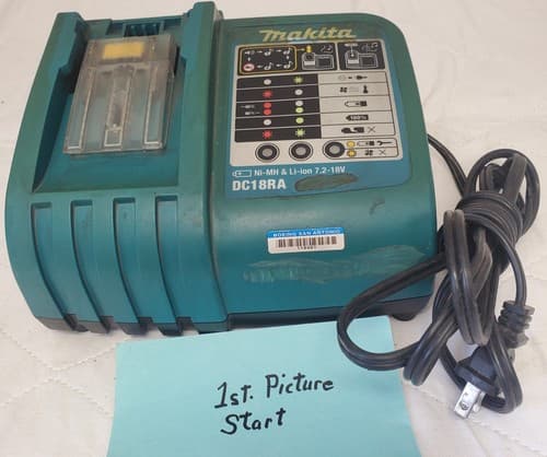 Makita DC18RA S 120V Rapid Battery Charger Li-Ion Fast Charging Tool LOT-355 - Image 1