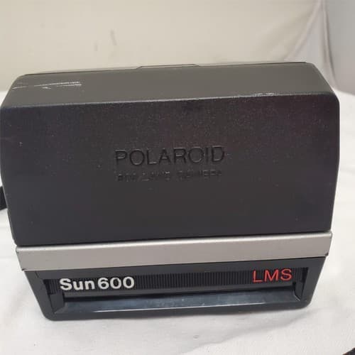 Vintage Polaroid Sun 600 LMS Land Camera with Strap - Thumbnail 2