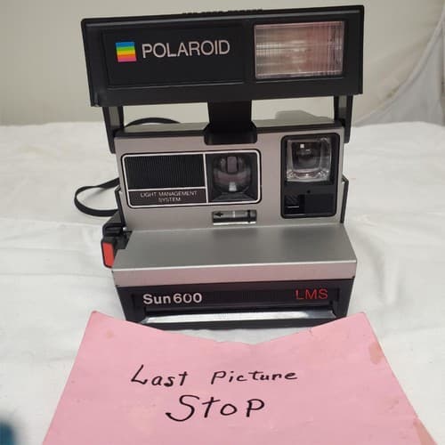 Vintage Polaroid Sun 600 LMS Land Camera with Strap - Thumbnail 8