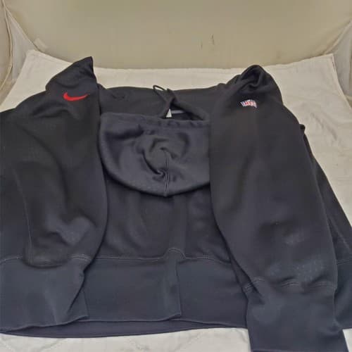 Nike Mens XXL Therma Fit NFL Onfield Apparel Black Pullover - Thumbnail 7