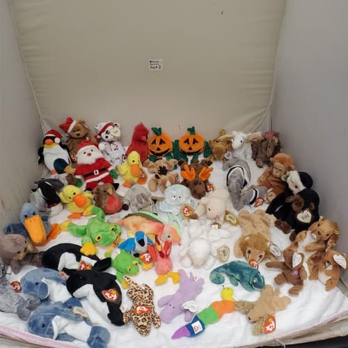 Huge Lot of Assorted TY Beanie Babies Plush Toys #2 - Image 1