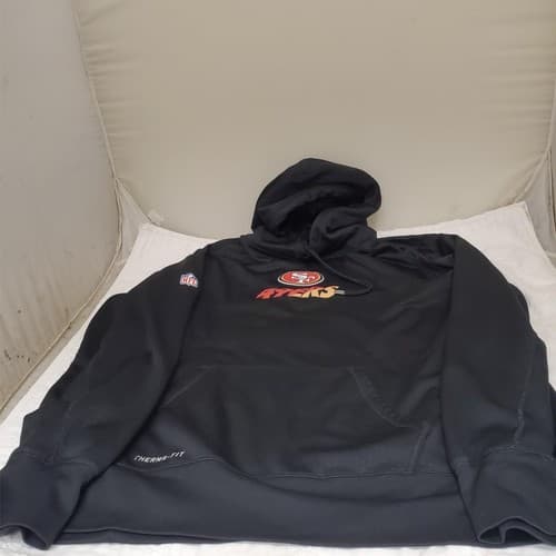 Nike Mens XXL Therma Fit NFL Onfield Apparel Black Pullover - Image 1