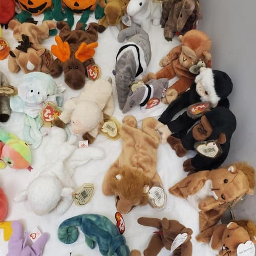 Huge Lot of Assorted TY Beanie Babies Plush Toys #2 - Thumbnail 6