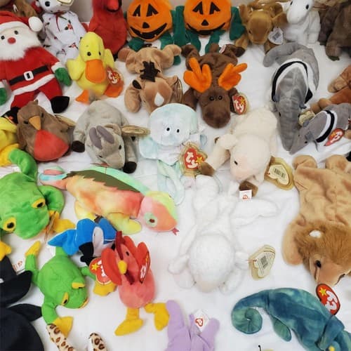 Huge Lot of Assorted TY Beanie Babies Plush Toys #2 - Thumbnail 7