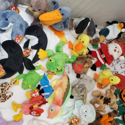 Huge Lot of Assorted TY Beanie Babies Plush Toys #2 - Thumbnail 8