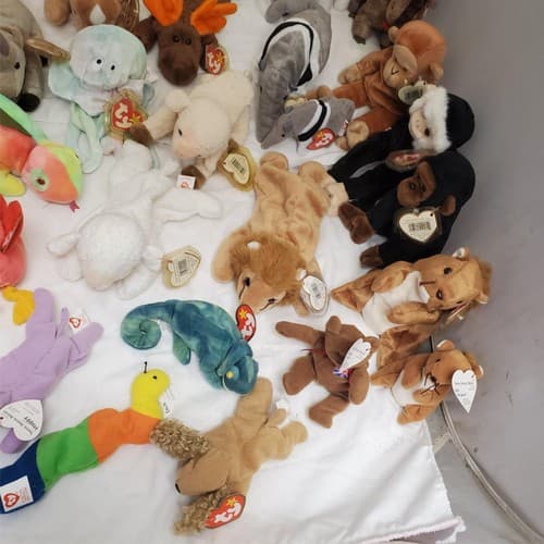 Huge Lot of Assorted TY Beanie Babies Plush Toys #2 - Thumbnail 11