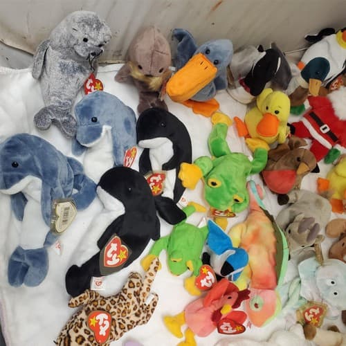 Huge Lot of Assorted TY Beanie Babies Plush Toys #2 - Thumbnail 9