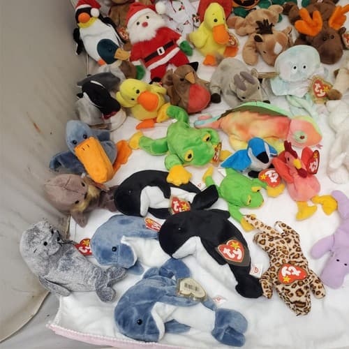 Huge Lot of Assorted TY Beanie Babies Plush Toys #2 - Thumbnail 13