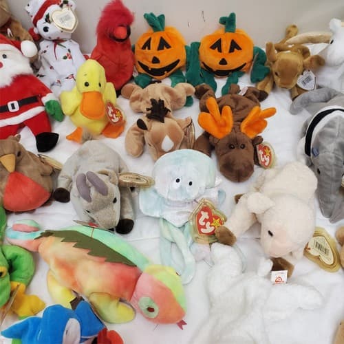 Huge Lot of Assorted TY Beanie Babies Plush Toys #2 - Thumbnail 12