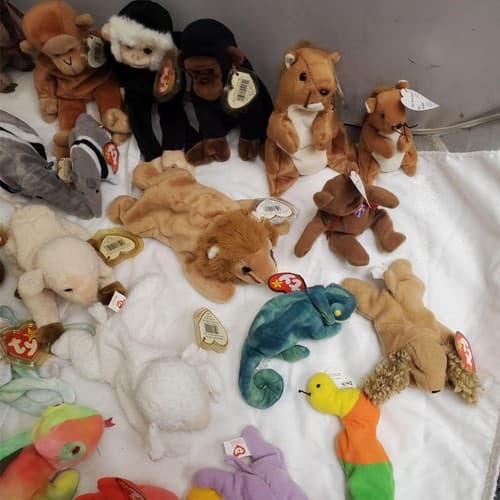 Huge Lot of Assorted TY Beanie Babies Plush Toys #2 - Thumbnail 15