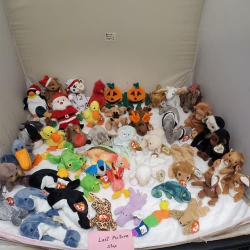 Huge Lot of Assorted TY Beanie Babies Plush Toys #2 - Thumbnail 18