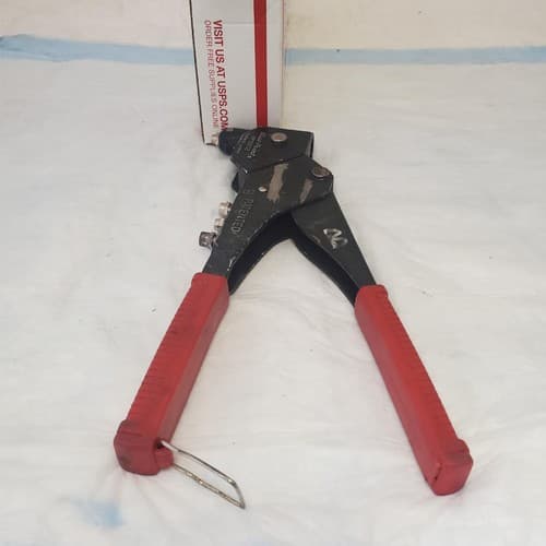 Blue-Point HPS202 Heavy Duty Hand Rivet Tool Made in Taiwan Red Grip LOT-977 - Thumbnail 5