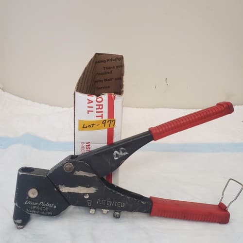 Blue-Point HPS202 Heavy Duty Hand Rivet Tool Made in Taiwan Red Grip LOT-977 - Thumbnail 6