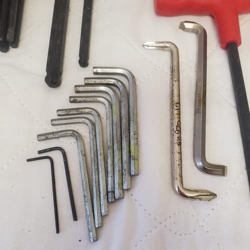 Assorted hand tools Allen hex keys screwdrivers gauges tools mixed lot 902 - Thumbnail 5