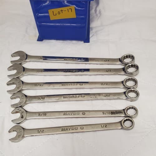 Lot of 6 Assorted Matco Combination Wrench Set Lot-17 - Thumbnail 2