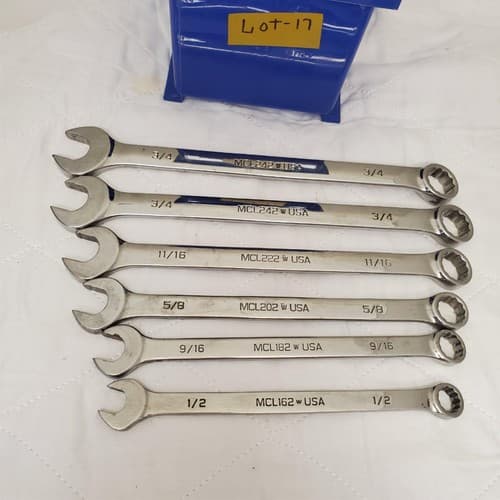 Lot of 6 Assorted Matco Combination Wrench Set Lot-17 - Image 1
