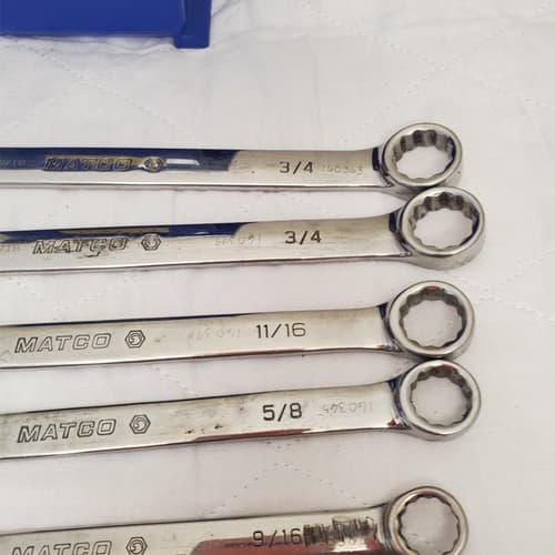 Lot of 6 Assorted Matco Combination Wrench Set Lot-17 - Thumbnail 5
