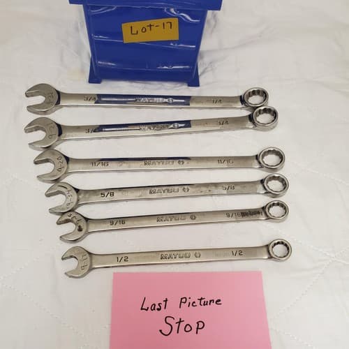 Lot of 6 Assorted Matco Combination Wrench Set Lot-17 - Thumbnail 9