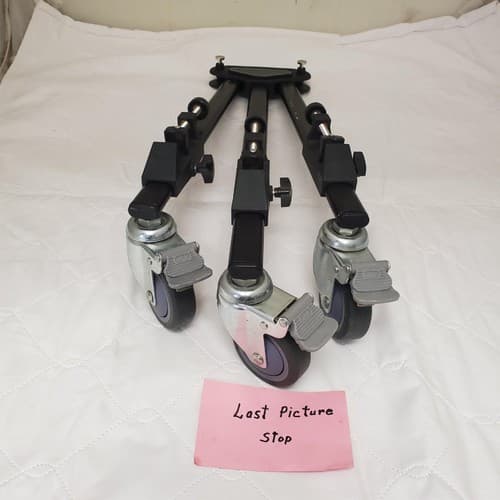 Professional Tripod Dolly Heavy-Duty Universal Stand with Locking Wheels - Thumbnail 5