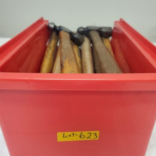 Lot of 9 Blue-Point Ball Peen Hammers Wooden Handle LOT-623 - Thumbnail 3