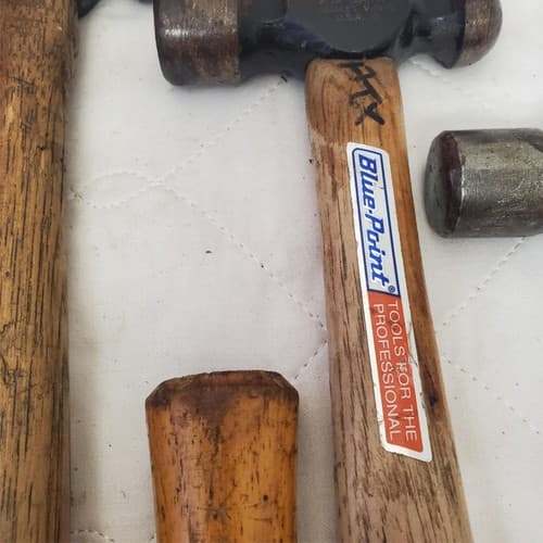 Lot of 9 Blue-Point Ball Peen Hammers Wooden Handle LOT-623 - Thumbnail 8