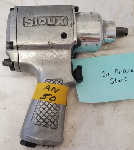 Heavy Duty Sioux Pneumatic Tools Air Impact Wrench: 1/2" Drive, MPN:5050A AN50 - Image 1