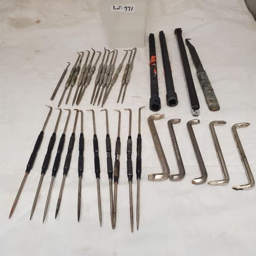 Vintage Pick & Hook Tool Lot Precision Picks, Scrapers, Hex Keys, & more LOT-771 - Image 1
