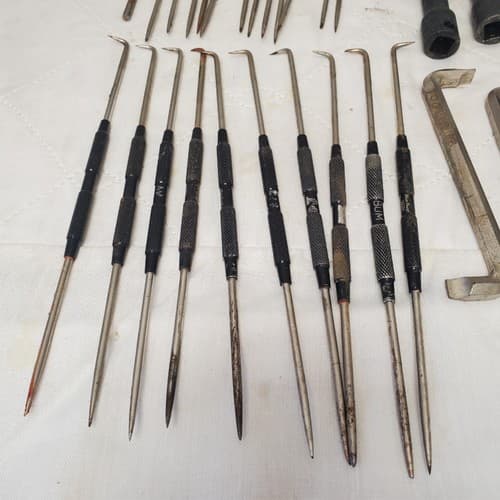 Vintage Pick & Hook Tool Lot Precision Picks, Scrapers, Hex Keys, & more LOT-771 - Thumbnail 4