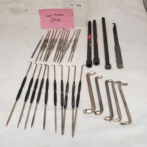 Vintage Pick & Hook Tool Lot Precision Picks, Scrapers, Hex Keys, & more LOT-771 - Thumbnail 9