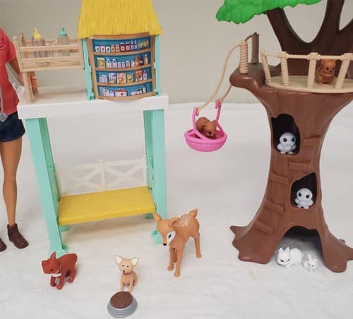 Barbie Animal Rescuer Center with Animals & Accessories Doll Playset - Thumbnail 3