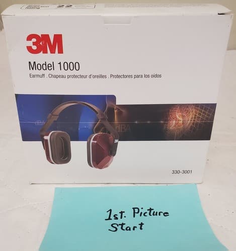 Earmuff Model 1000 Hearing Protection Noise Reduction Rating 22 Lot-431 - Thumbnail 2