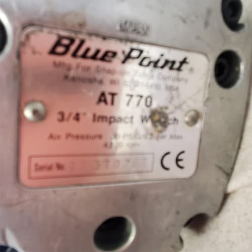 Blue Point AT770 3/4" Pneumatic Impact Wrench AN45 - Thumbnail 5