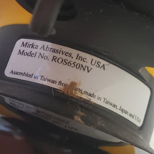 Heavy Duty Mirka Air Orbital Sander Auto Body Shop Tool for Paint Prep - Thumbnail 5