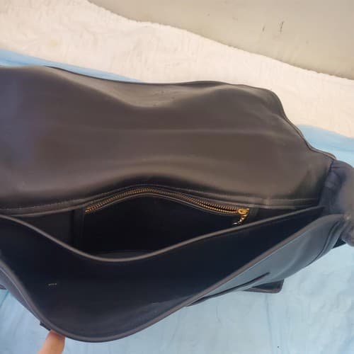 Vintage Coach Brown Leather Briefcase Bag Shoulder Strap Business Travel Case - Thumbnail 6