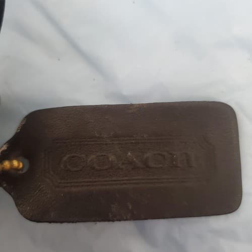 Vintage Coach Brown Leather Briefcase Bag Shoulder Strap Business Travel Case - Thumbnail 4