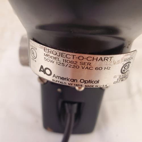 Vintage American Optical Project-O-Chart Vision Testing Unit 11082 - Thumbnail 4
