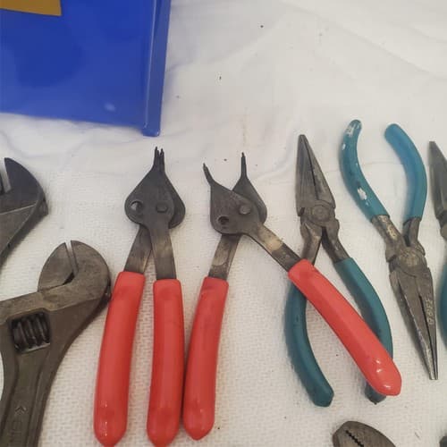 Lot of 13 Mixed Adjustable Pliers & Wrenches Grip Set LOT-71 - Thumbnail 6