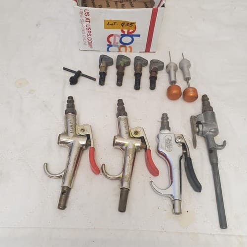 Lot of 11 Pneumatic Air Blow Guns & Nozzles Mixed Brands & Parts LOT-935 - Image 1