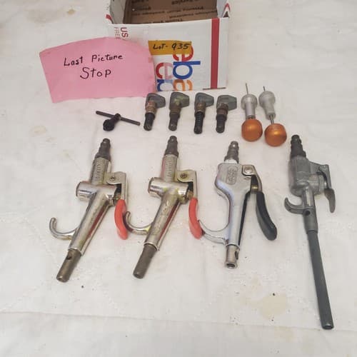 Lot of 11 Pneumatic Air Blow Guns & Nozzles Mixed Brands & Parts LOT-935 - Thumbnail 9